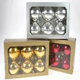 Kugeln für Baum 6er glänzend 4f. - Profit Point Warenhandel